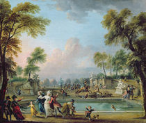 The Charge of the Prince of Lambesc in the Tuileries Gardens by Jean-Baptiste Lallemand