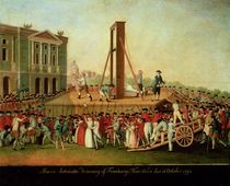 The Execution of Marie-Antoinette 16th Oct 1793 by Danish School