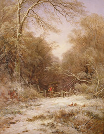 The Lane: Winter's Morning by George Alfred Williams