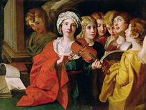 St. Cecilia with a Choir von Domenichino