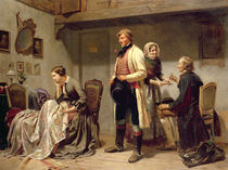A toast to the engaged couple by Carl Wilhelm Huebner