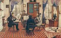 Anthony and Three Friends Playing a String Quartet by Mary Ellen Best