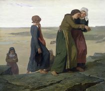 The Widow or The Fisherman's Family by Evariste Vital Luminais