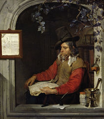 The Apothecary or, The Chemist by Gabriel Metsu