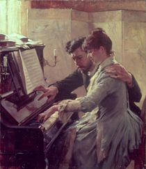 At the Piano by Albert Gustaf Aristides Edelfelt