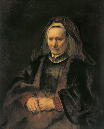 Portrait of an Elderly Woman by Rembrandt Harmenszoon van Rijn