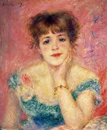 Portrait of the actress Jeanne Samary von Pierre-Auguste Renoir