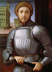 Portrait of a Man in Armour von Piero di Cosimo