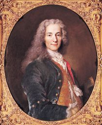 Portrait of Voltaire aged 23 von Nicolas de Largilliere