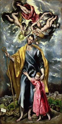 St. Joseph and the Christ Child von El Greco