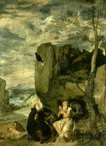 St. Anthony the Abbot and St. Paul the First Hermit by Diego Rodriguez de Silva y Velazquez