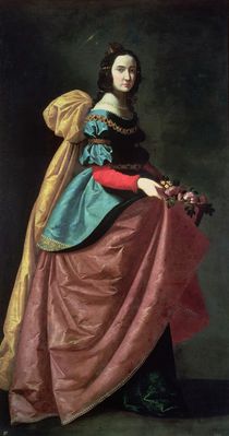 St. Elizabeth of Portugal 1640 by Francisco de Zurbaran