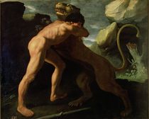 Hercules Fighting with the Nemean Lion von Francisco de Zurbaran