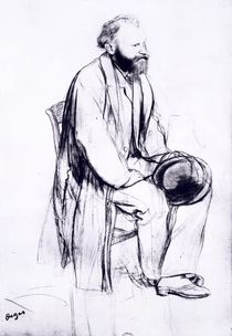 Study for a portrait of Manet von Edgar Degas