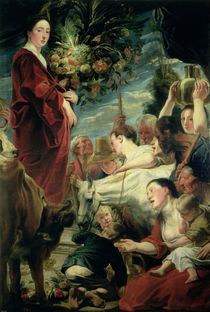 An Offering to Ceres, Goddess of the Harvest von Jacob Jordaens