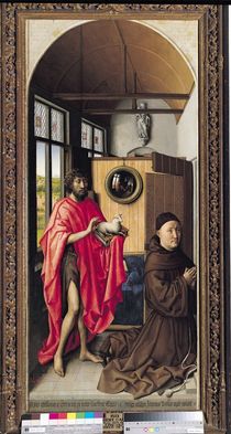 St. John the Baptist and the Donor von Master of Flemalle