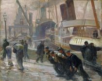 Liverpool Dockers at Dawn, 1903 von Victor Francois Tardieu