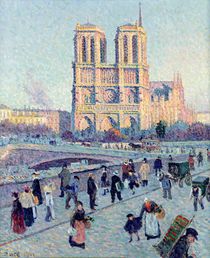 Le Quai St. Michel and Notre Dame by Maximilien Luce