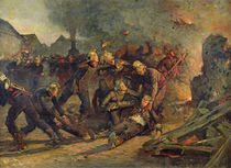 Death of Lt. Col. Froidevaux of the Paris Fire Brigade by Emile Renard