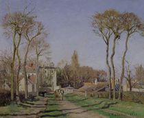 Entrance to the Village of Voisins von Camille Pissarro