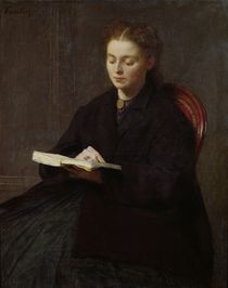 Reading, 1863 von Ignace Henri Jean Fantin-Latour