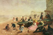A Seaside Scene by Jane Maria Bowkett