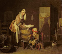 The Laundress von Jean-Baptiste Simeon Chardin