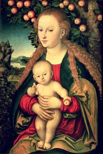Virgin and Child under an Apple Tree von Lucas, the Elder Cranach