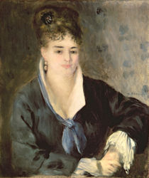 Lady in Black, c.1876 by Pierre-Auguste Renoir