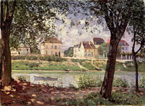 Villeneuve-la-Garenne, or Village by the Seine by Alfred Sisley