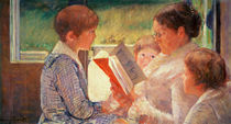 Mrs Cassatt Reading to her Grandchildren by Mary Stevenson Cassatt