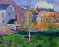 Brittany Landscape: the David Mill by Paul Gauguin