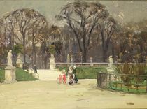 In The Tuileries by Jean-Louis Lefort