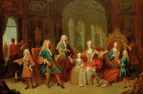 The Family of Philip V of Bourbon by Jean Ranc