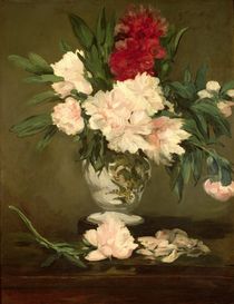 Vase of Peonies on a Small Pedestal von Edouard Manet