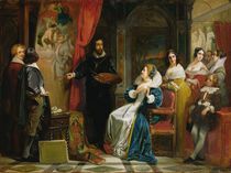 Marie de Medici Visiting the Studio of Rubens von Claude Jacquand