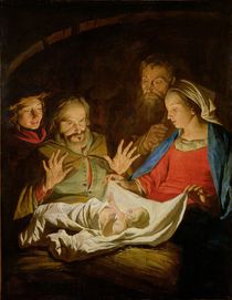 The Adoration of the Shepherds by Matthias Stomer
