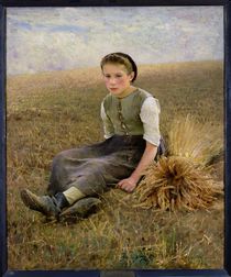 The Little Gleaner, 1884 by Hugo Salmson