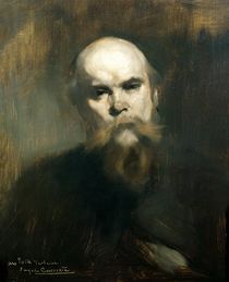 Portrait of Paul Verlaine 1890 by Eugene Carriere