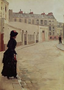 Waiting, Rue de Chateaubriand by Jean Beraud