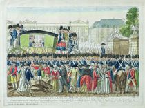 Return of the French Royal Family to Paris on the 25th June 1791 by French School