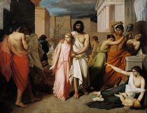 Oedipus and Antigone or The Plague of Thebes von Charles Francois Jalabert