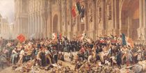 Lamartine rejects the red flag in 1848 by Felix Philippoteaux