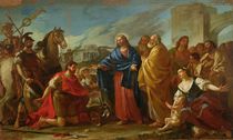 The Centurion Kneeling at the Feet of Christ or by Joseph-Marie, the Elder Vien