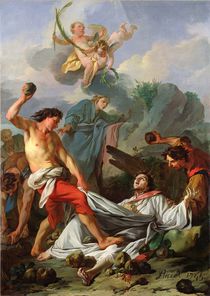 Martyrdom of St. Stephen, 1745 by Jean Baptiste Marie Pierre