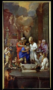 Baptism of Constantine I von Pierre Puget