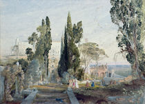 The Villa d'Este, 19th century by Samuel Palmer