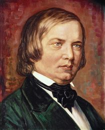 Portrait of Robert Schumann von Gustav Zerner