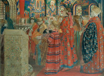 Seventeenth Century Russian Women at Church von Andrei Petrovich Ryabushkin