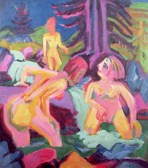 Three Bathers in a Stream by Ernst Ludwig Kirchner